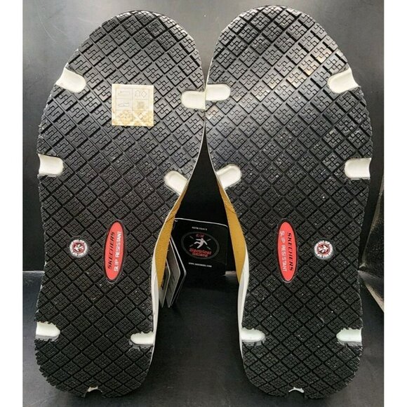 SKECHERS Work Shoes Women's Size 7 Wheat Uno SR Elainy Comp Toe NIB - Picture 8 of 10